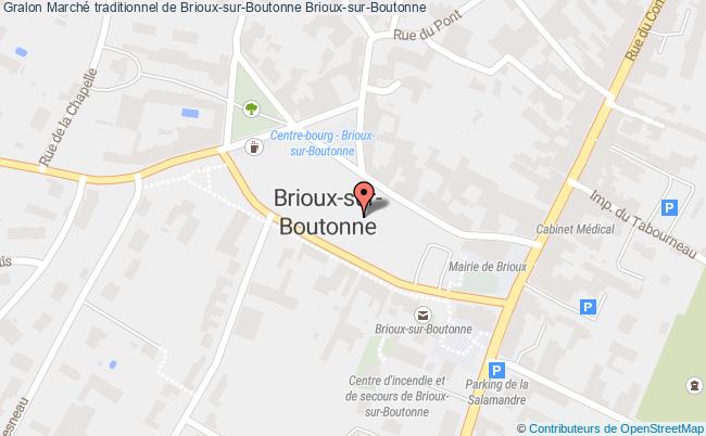 plan Marché Traditionnel De Brioux-sur-boutonne Brioux-sur-Boutonne