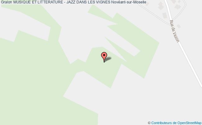 plan Musique Et Litterature - Jazz Dans Les Vignes Novéant-sur-Moselle