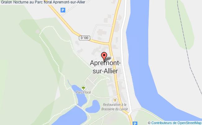 plan Nocturne Au Parc Floral Apremont-sur-Allier