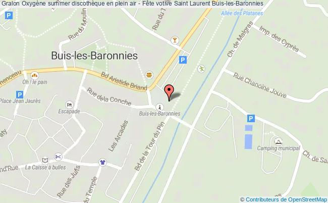 plan Oxygène Summer Discothèque En Plein Air - Fête Votive Saint Laurent Buis-les-Baronnies