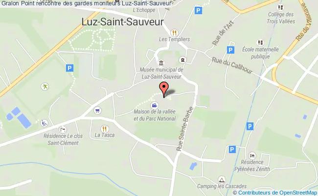 plan Point Rencontre Des Gardes Moniteurs Luz-Saint-Sauveur