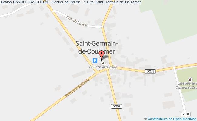 plan Rando Fraicheur - Sentier De Bel Air - 10 Km Saint-Germain-de-Coulamer