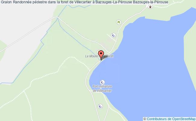 plan Randonnée Pédestre Dans La Foret De Villecartier à Bazouges-la-pérouse Bazouges-la-Pérouse