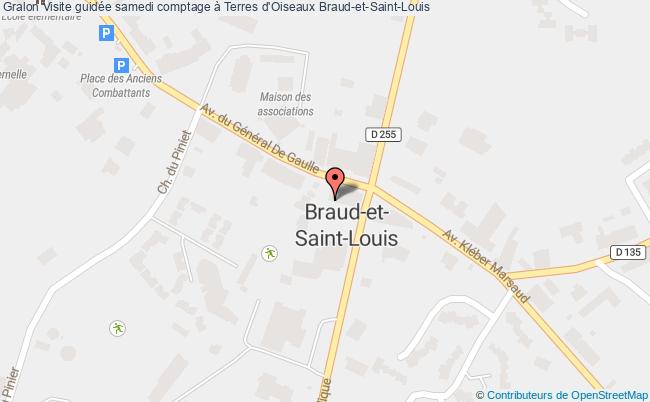 plan Samedi Comptage à Terres D'oiseaux Braud-et-Saint-Louis