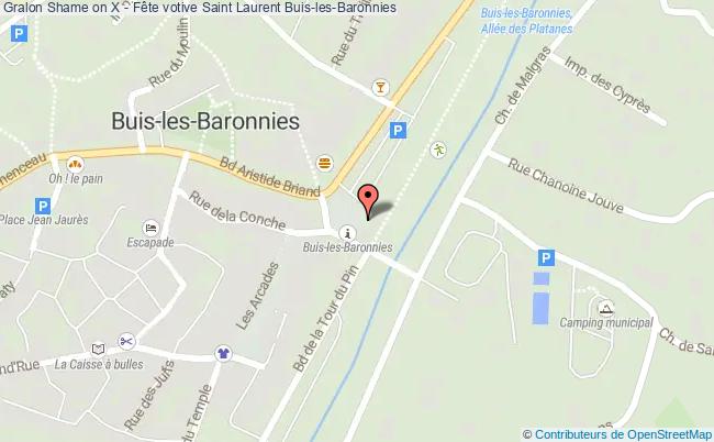 plan Shame On X - Fête Votive Saint Laurent Buis-les-Baronnies