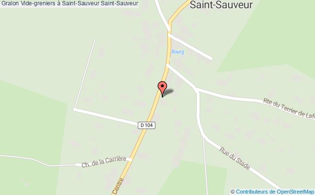 plan Vide-greniers à Saint-sauveur Saint-Sauveur