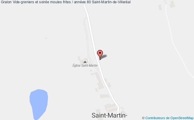 plan Vide-greniers Et Soirée Moules Frites / Années 80 Saint-Martin-de-Villeréal