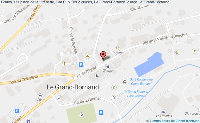 plan 131 place de la Grenette, Bar Pub Les 2 guides, Le Grand-Bornand Village 