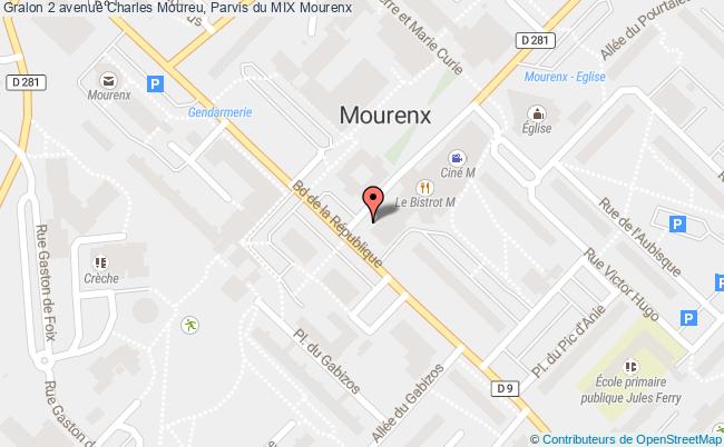 plan 2 avenue Charles Moureu, Parvis du MIX 