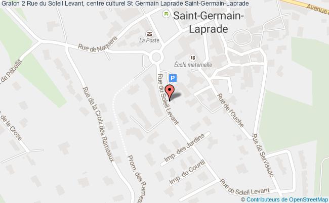 plan 2 Rue du Soleil Levant, centre culturel St Germain Laprade 