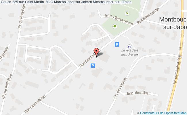 plan 325 rue Saint Martin, MJC Montboucher sur Jabron 