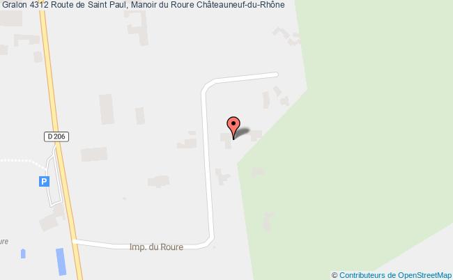 plan 4312 Route de Saint Paul, Manoir du Roure 