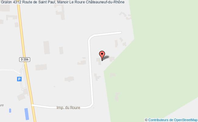 plan 4312 Route de Saint Paul, Manoir Le Roure 