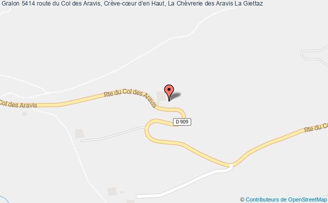 plan 5414 route du Col des Aravis, Crève-cœur d'en Haut, La Chèvrerie des Aravis 