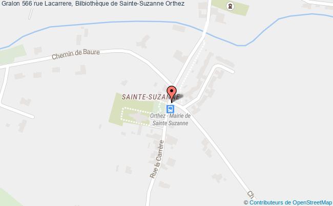 plan 566 rue Lacarrere, Bilbiothèque de Sainte-Suzanne 