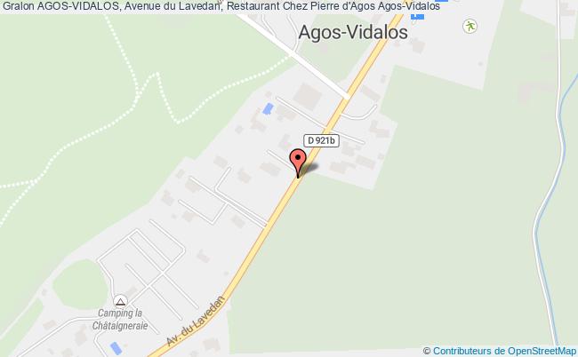 plan AGOS-VIDALOS, Avenue du Lavedan, Restaurant Chez Pierre d'Agos 