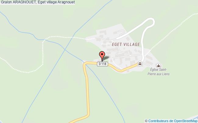 plan ARAGNOUET, Eget village 