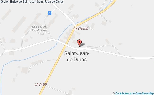 plan Eglise de Saint Jean 