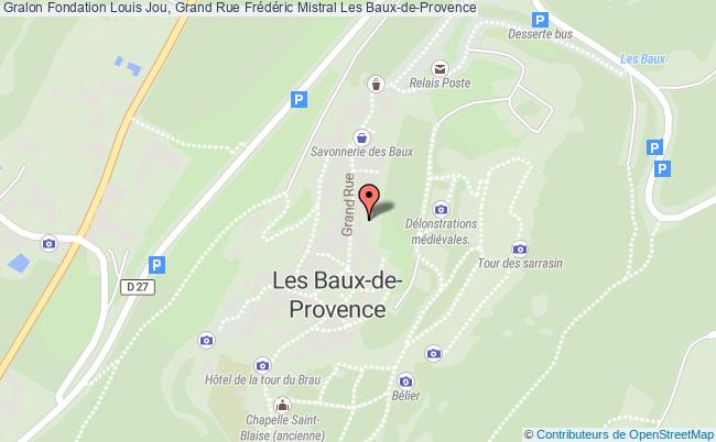 plan Fondation Louis Jou, Grand Rue Frédéric Mistral 