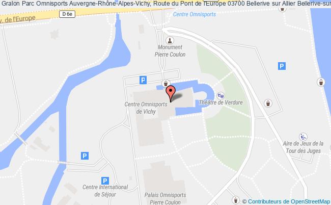plan Parc Omnisports Auvergne-Rhône-Alpes-Vichy, Route du Pont de l'Europe 03700 Bellerive sur Allier 