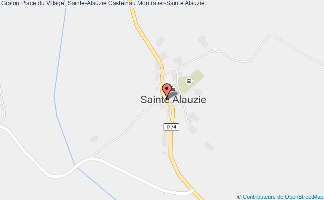 plan Place du Village, Sainte-Alauzie 