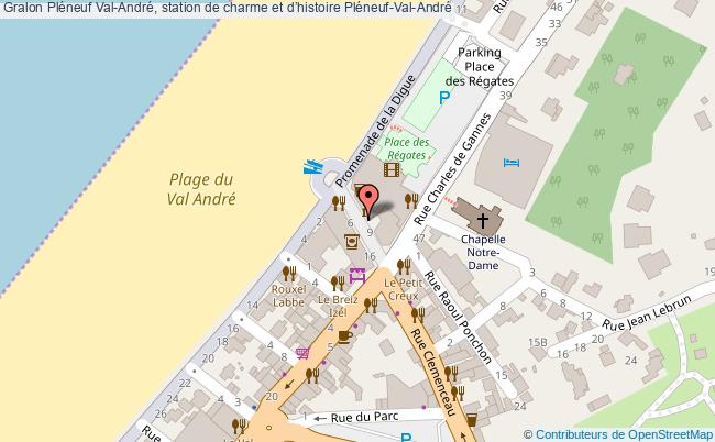 plan Pléneuf Val-André, station de charme et d’histoire 