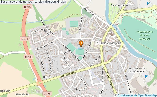 plan Bassin sportif de natation Le Lion-d'Angers : 1 équipements