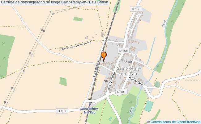 plan Carrière de dressage/rond de longe Saint-Remy-en-l'Eau : 1 équipements