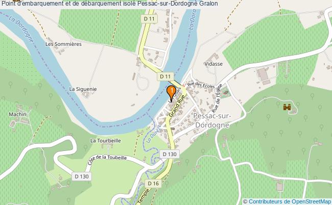 plan Point d'embarquement et de débarquement isolé Pessac-sur-Dordogne : 1 équipements