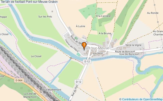 plan Terrain de football Pont-sur-Meuse : 1 équipements