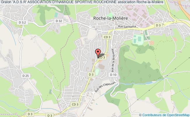 plan association 'a.d.s.r' Association Dynamique Sportive Rouchonne Roche-la-Molière