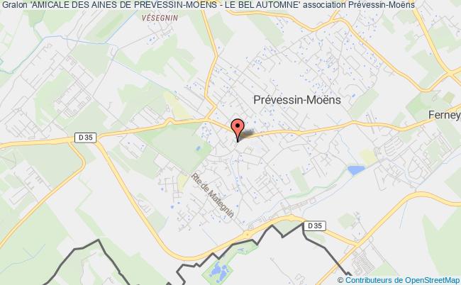 plan association 'amicale Des Aines De Prevessin-moens - Le Bel Automne' Prévessin-Moëns