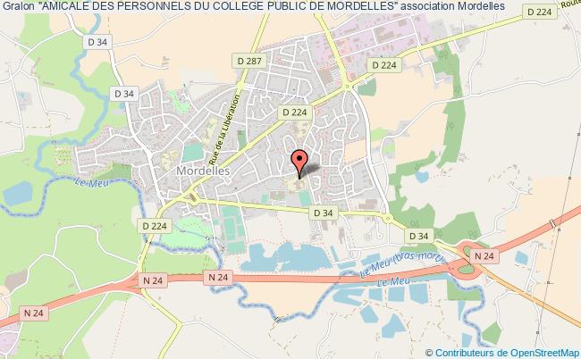 plan association "amicale Des Personnels Du College Public De Mordelles" Mordelles
