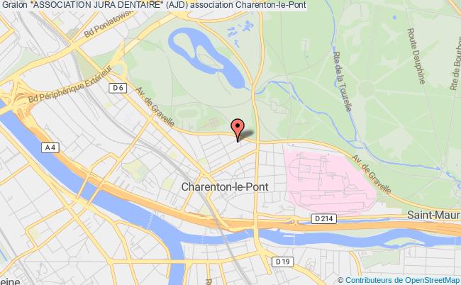 plan association "association Jura Dentaire" (ajd) Charenton-le-Pont