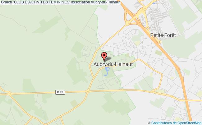 plan association 'club D'activites Feminines' Aubry-du-Hainaut