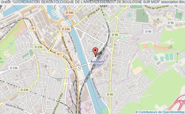 plan association "coordination Gerontologique De L'arrondissement De Boulogne Sur Mer" Boulogne-sur-Mer