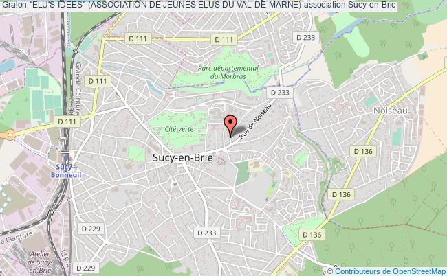 plan association "elu's Idees" (association De Jeunes Elus Du Val-de-marne) Sucy-en-Brie