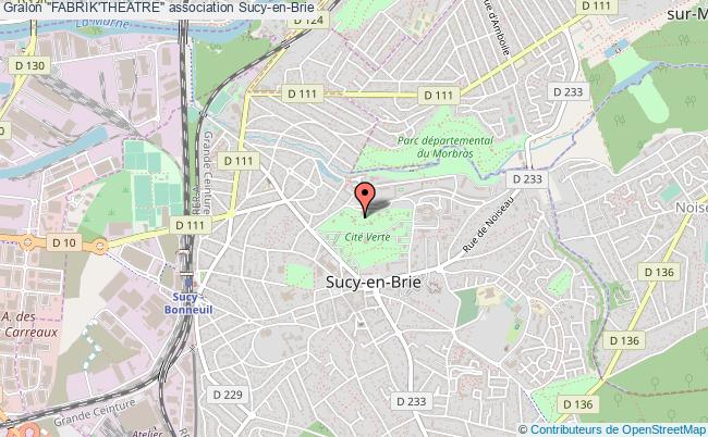 plan association "fabrik'theatre" Sucy-en-Brie