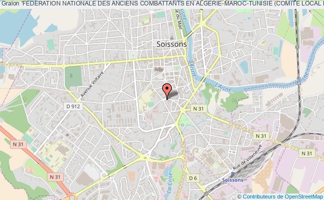 plan association 'federation Nationale Des Anciens Combattants En Algerie-maroc-tunisie (comite Local De Soissons) Soissons