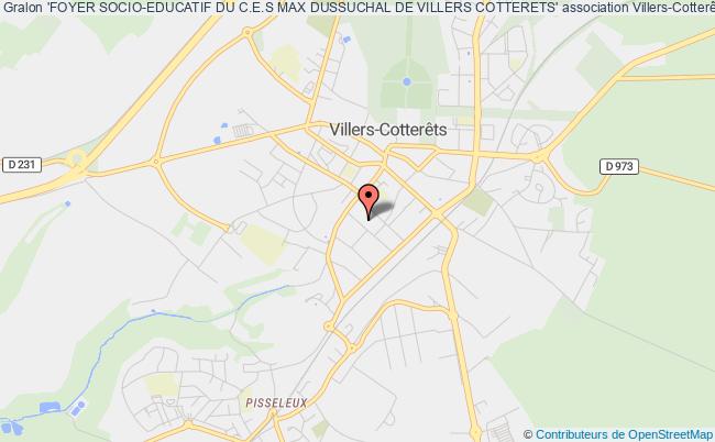 plan association 'foyer Socio-educatif Du C.e.s Max Dussuchal De Villers Cotterets' Villers-Cotterêts