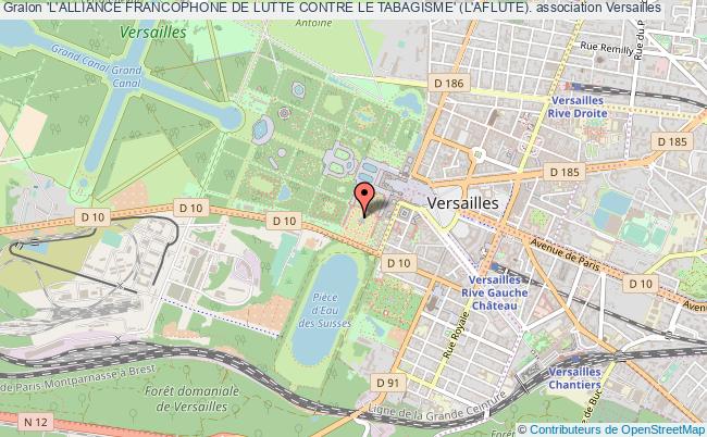 plan association 'l'alliance Francophone De Lutte Contre Le Tabagisme' (l'aflute). Versailles