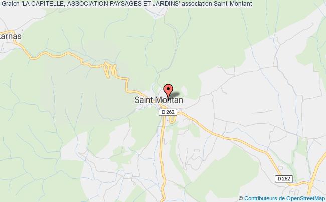 plan association 'la Capitelle, Association Paysages Et Jardins' Saint-Montan