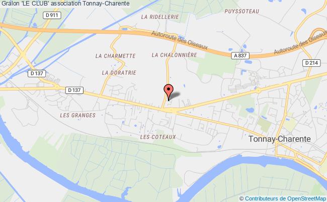 plan association 'le Club' Tonnay-Charente