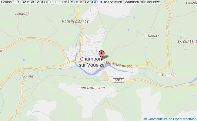 plan association 'les Bambis' Accueil De Loisirs/multi Accueil Chambon-sur-Voueize