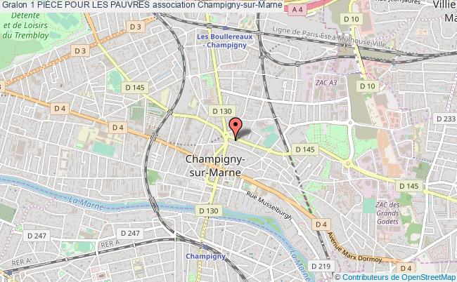 plan association 1 PiÈce Pour Les Pauvres Champigny-sur-Marne