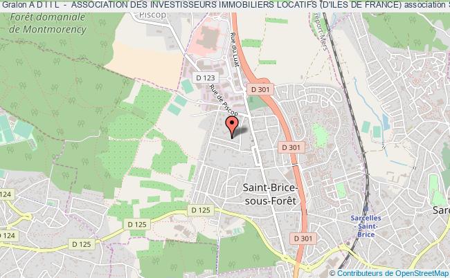 plan association A D I I L  -  Association Des Investisseurs Immobiliers Locatifs (d'iles De France) Saint-Brice-sous-Forêt