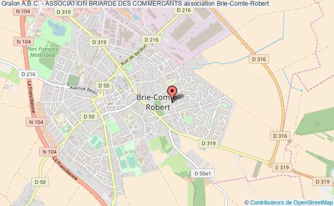 plan association A.b.c. - Association Briarde Des Commercants Brie-Comte-Robert