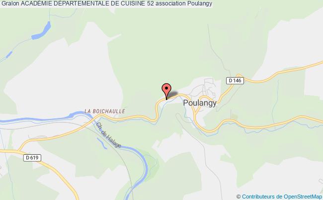 plan association AcadÉmie DÉpartementale De Cuisine 52 Poulangy