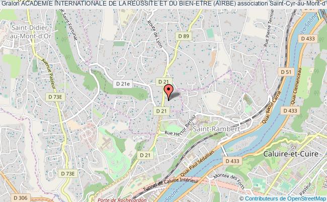 plan association Academie Internationale De La Reussite Et Du Bien-etre (airbe) Saint-Cyr-au-Mont-d'Or
