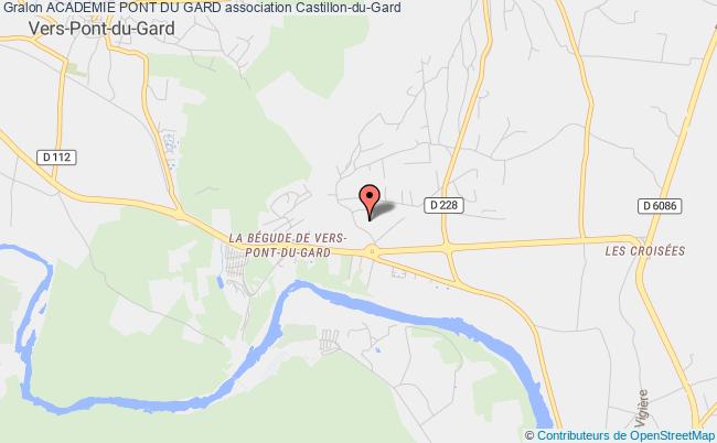 plan association Academie Pont Du Gard Castillon-du-Gard